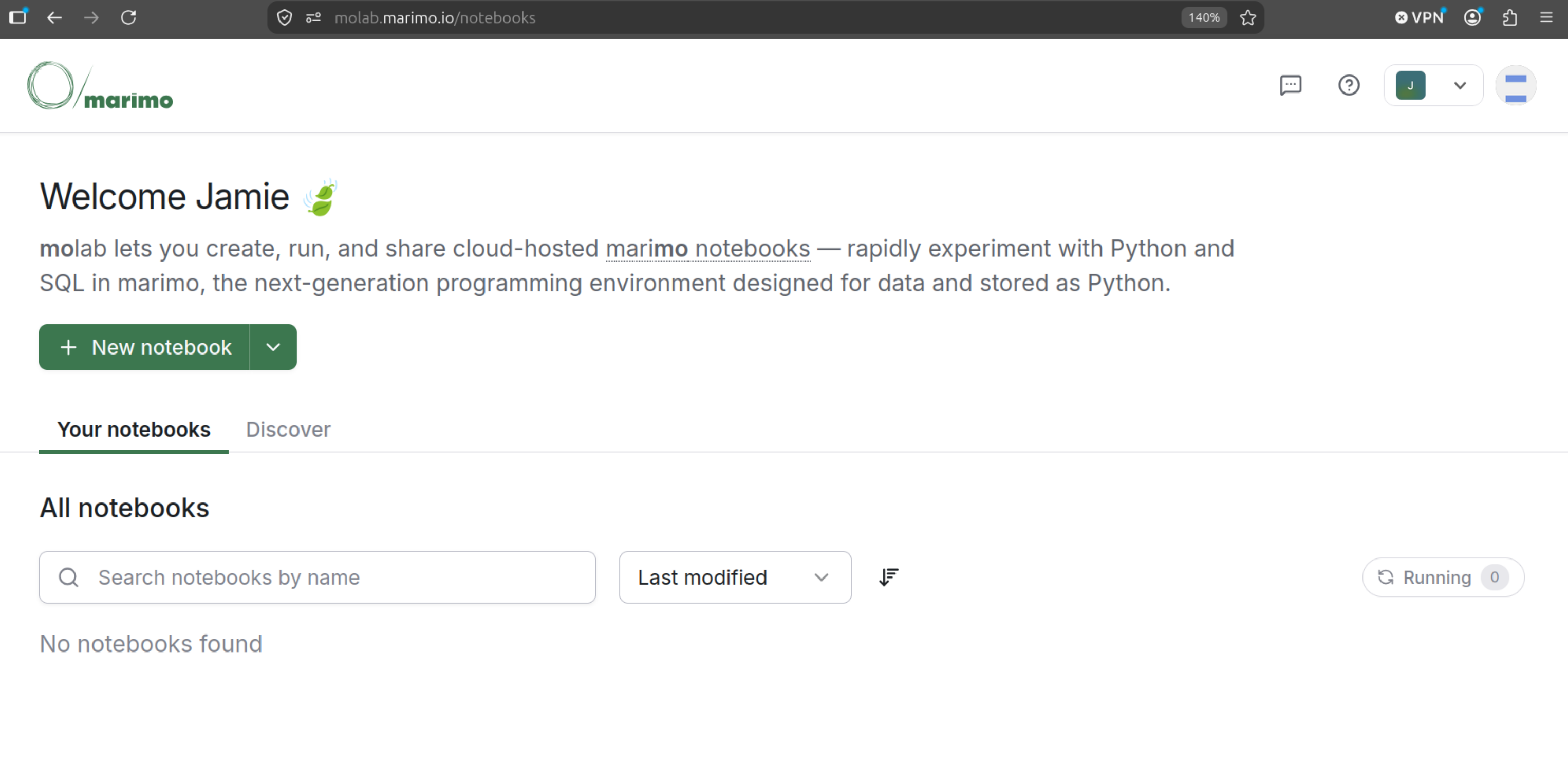 Successfully logged in to molab